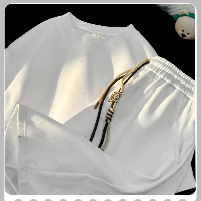 T-shirt à Manches Courtes et Col Rond pour Homme
