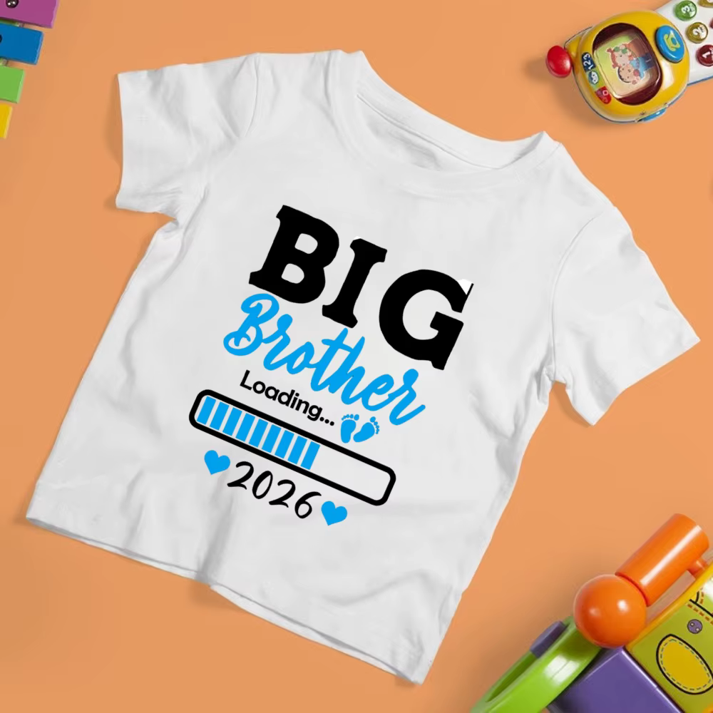 Big Brother Big Sister chargement 2026 imprimé enfants T-shirt enfant chemises d'été à manches courtes tenue
