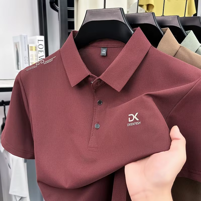 DREKFISH – polo brodé pour hommes
