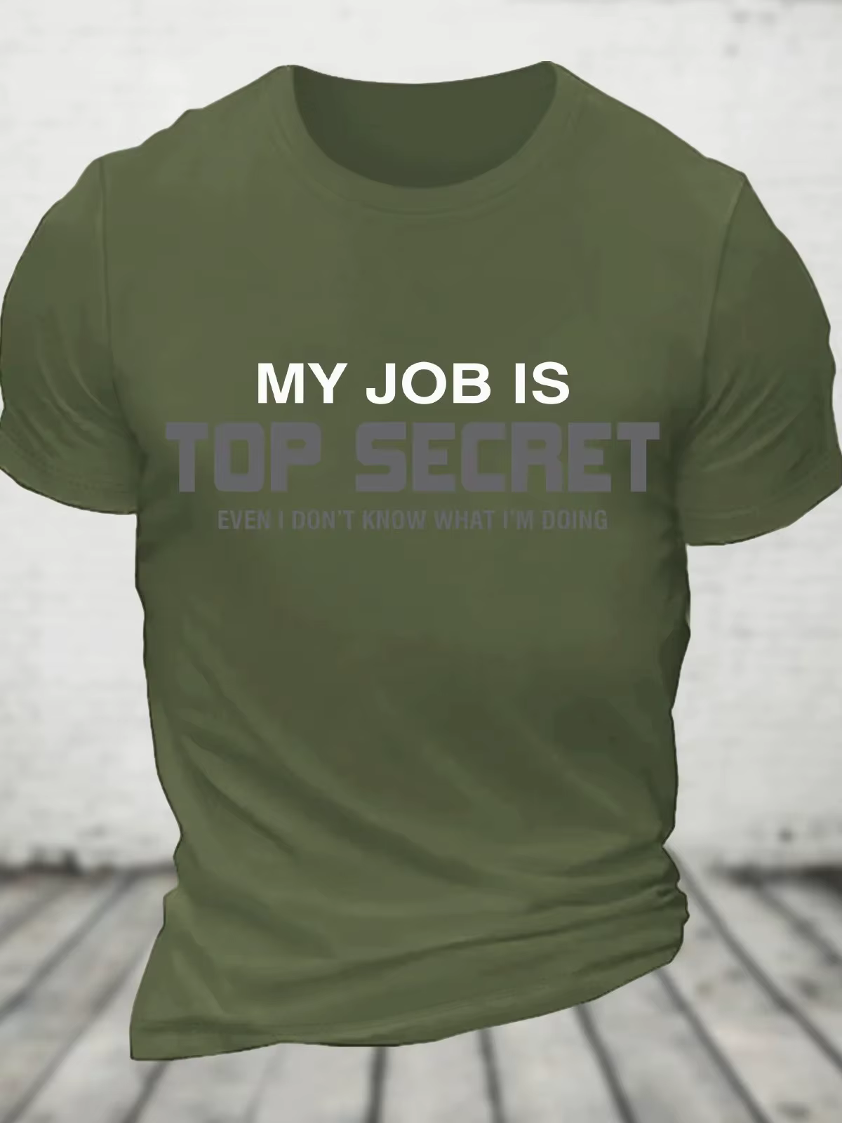 Mon travail est top secret T-Shirt en coton