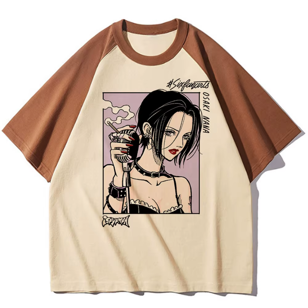 T-shirt Nana pour femmes, vêtement streetwear, séchage rapide, 600
