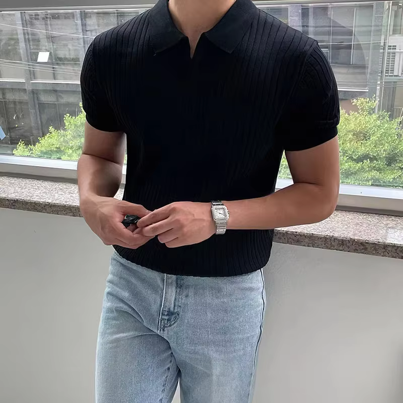 Polo de golf slim fit pour homme