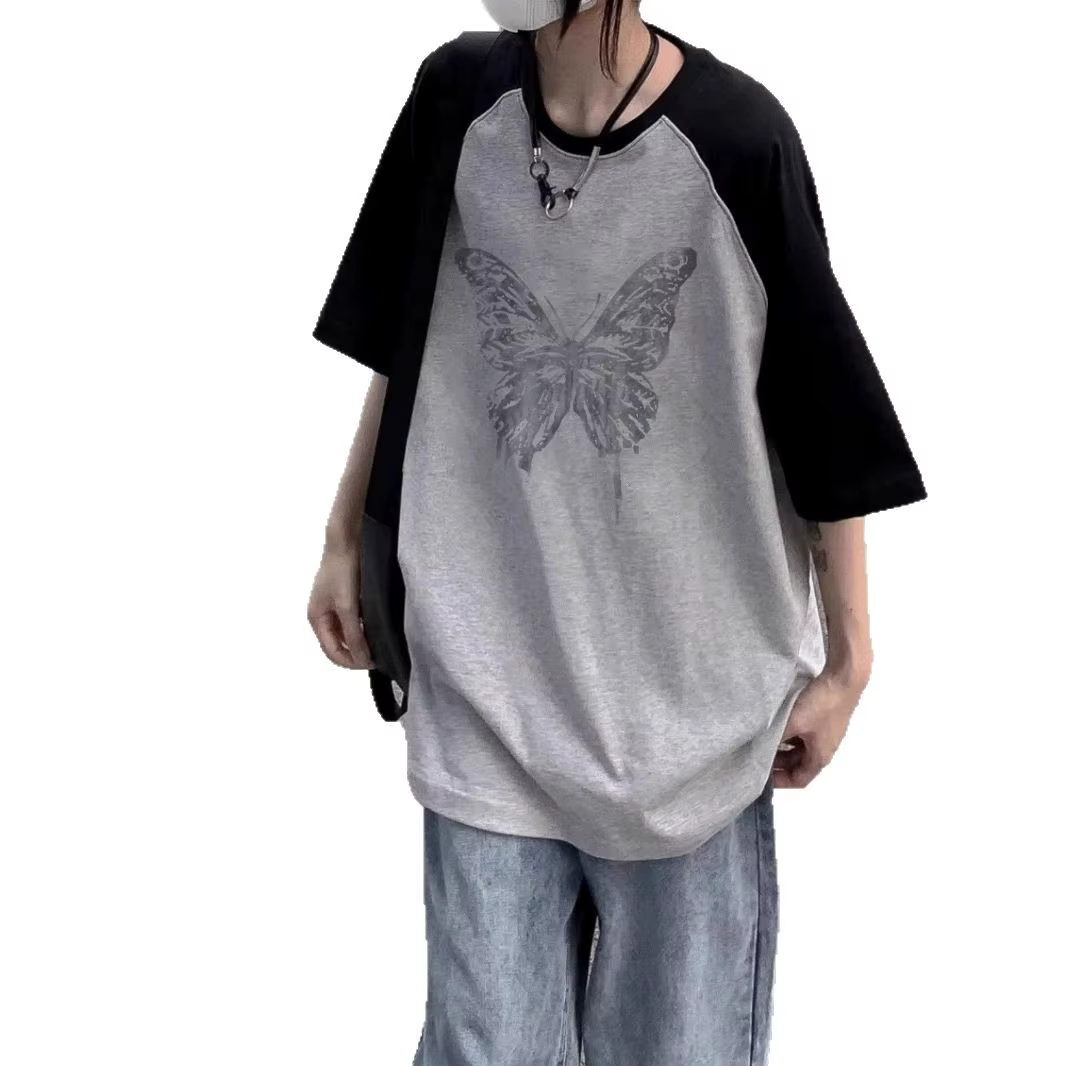 Coton manches Raglan papillon conception
