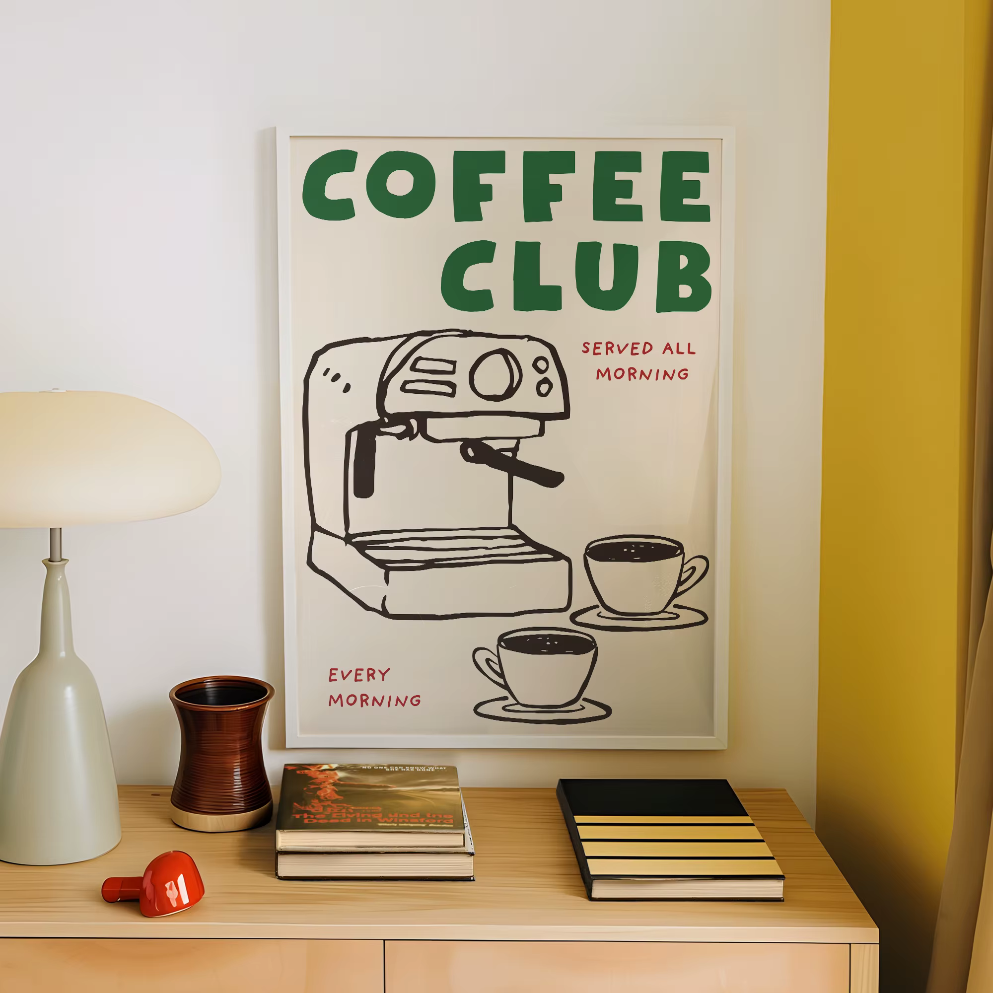 Affiche de cuisine Vintage pour Club de café