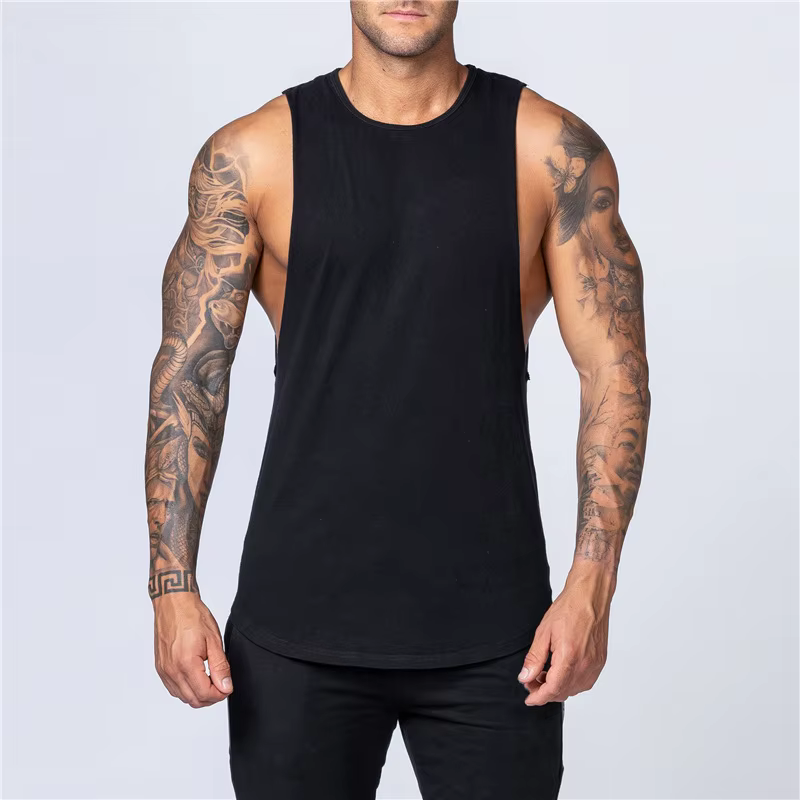 T-shirt en fibre de coton à séchage rapide pour hommes