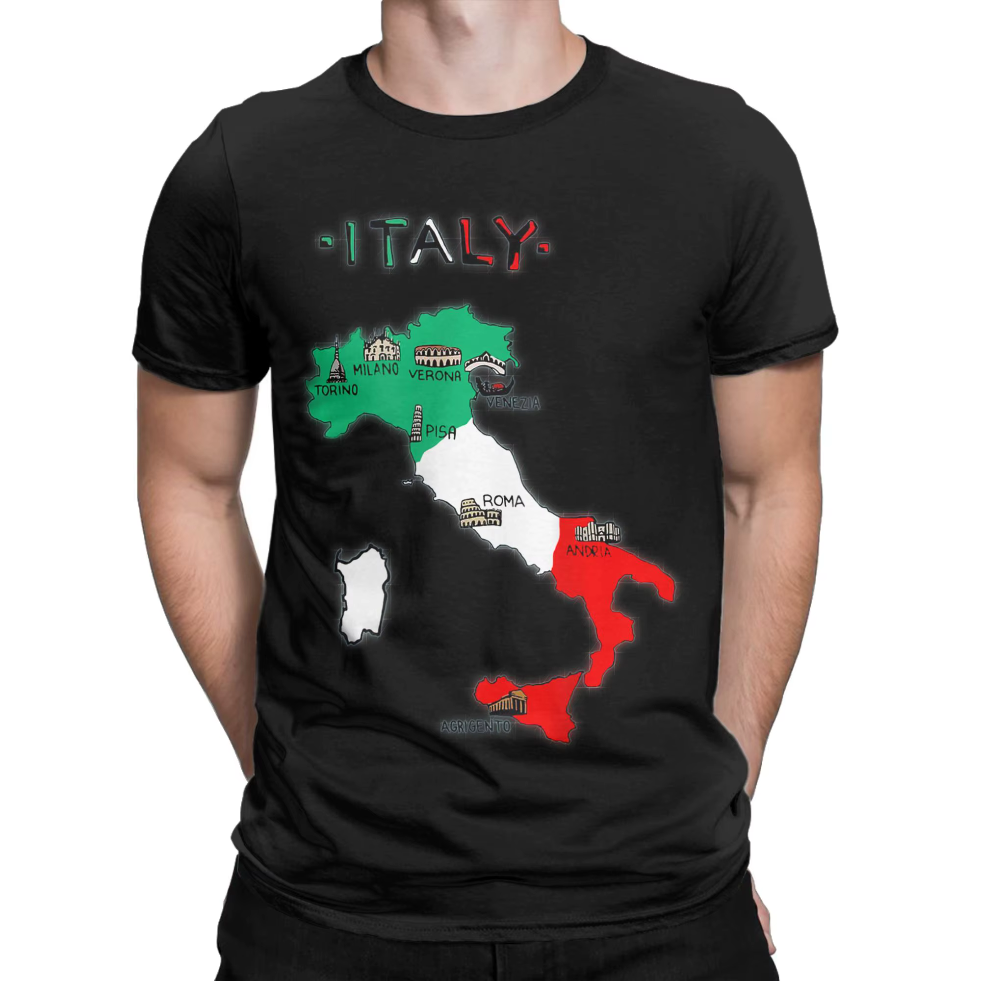 T-Shirt d'été en coton pour hommes