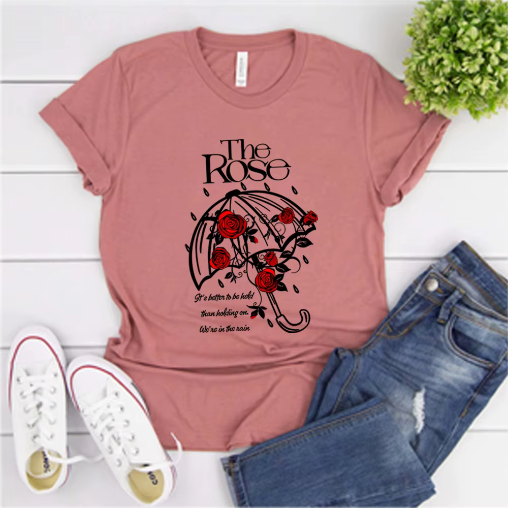 Elle est dans la pluie t-shirt la Rose Kpop chemises Dawn To Dusk Tour t-shirts