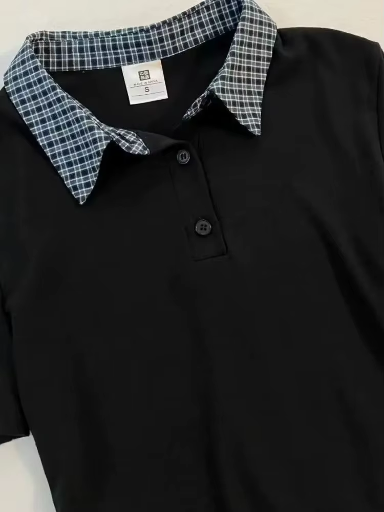 T-shirt vintage à col polo