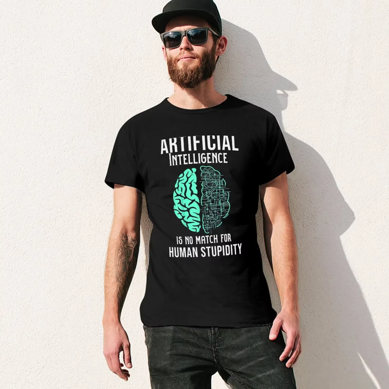 T-shirt L'intelligence artificielle ne correspond pas à la stupidité humaine