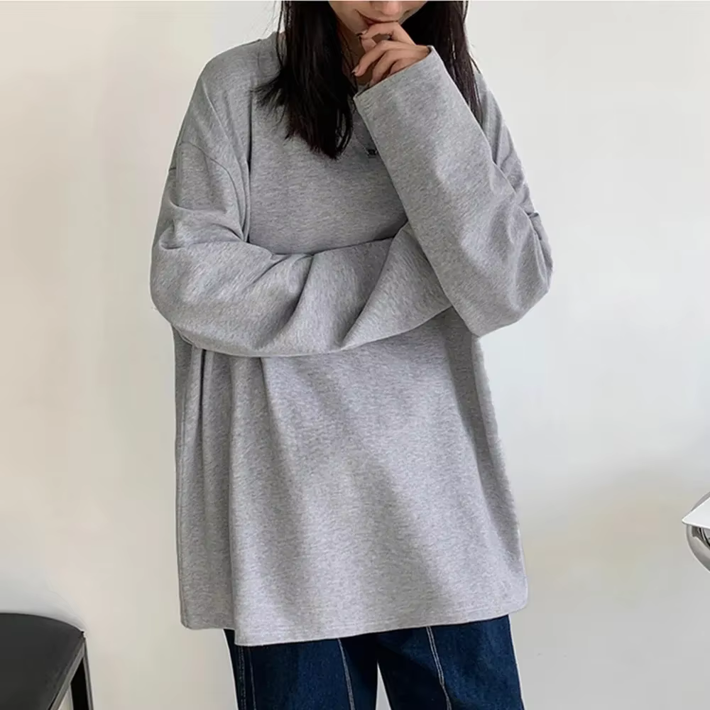 T-Shirt à manches longues en coton pour femmes