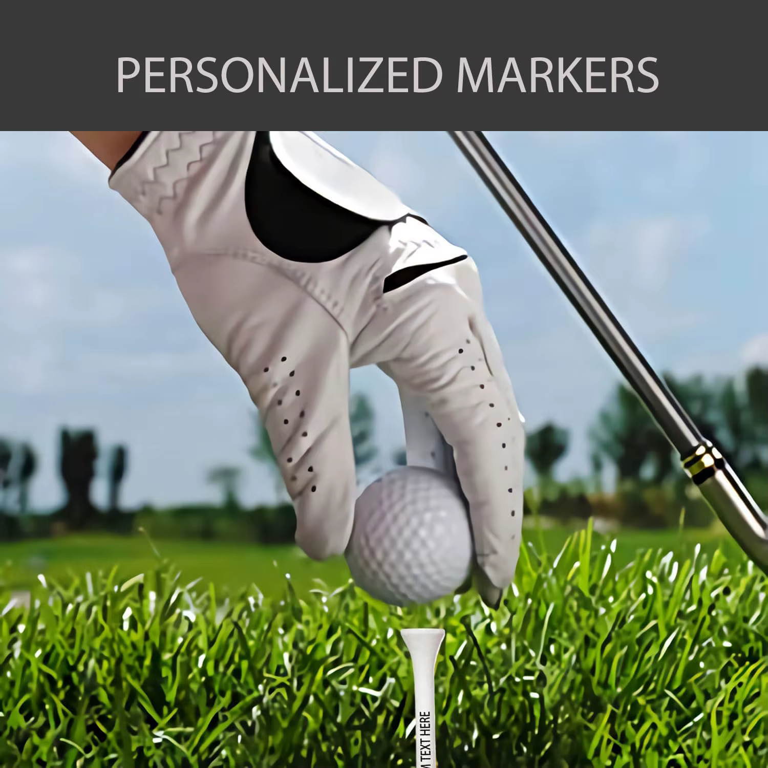 Tees de golf personnalisés avec votre jeu ou votre nom
