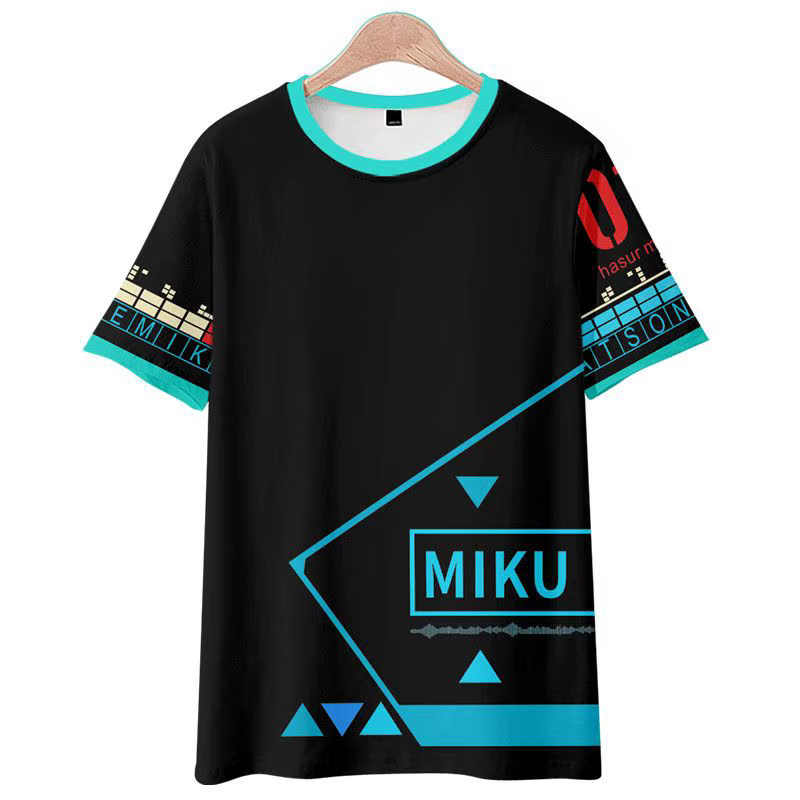 Hatsune Miku T-shirt dessin animé manches courtes pantalon ensemble