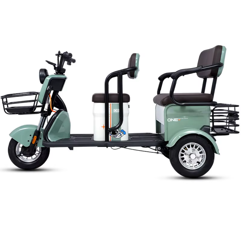 Trottinette électrique 72V, 1000W, trois roues, pour homme, tricycle cargo avec 3 places pour adulte, disponible en bleu, vert, rouge et noir