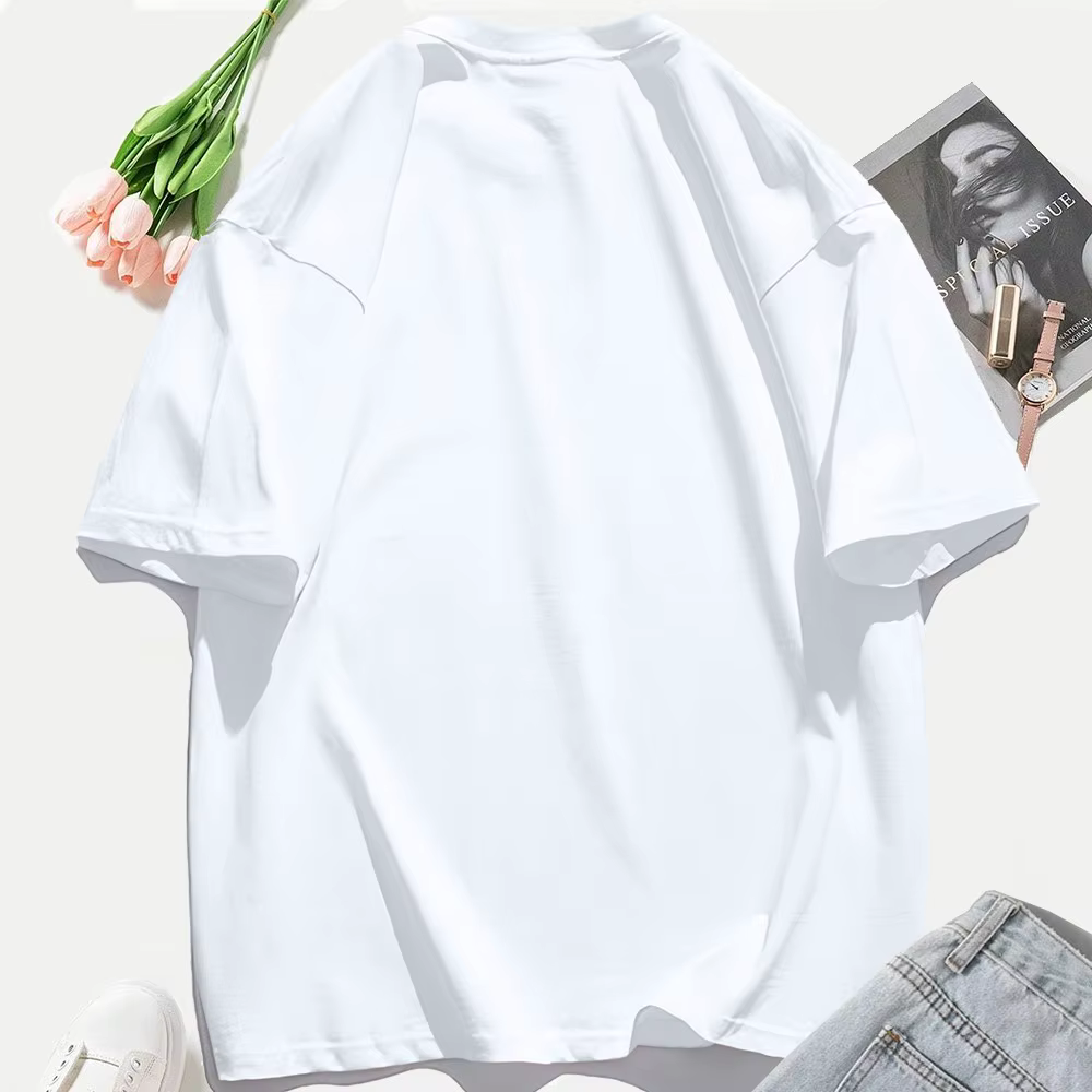 T-shirts en coton imprimé Sakura Katana japonais pour hommes