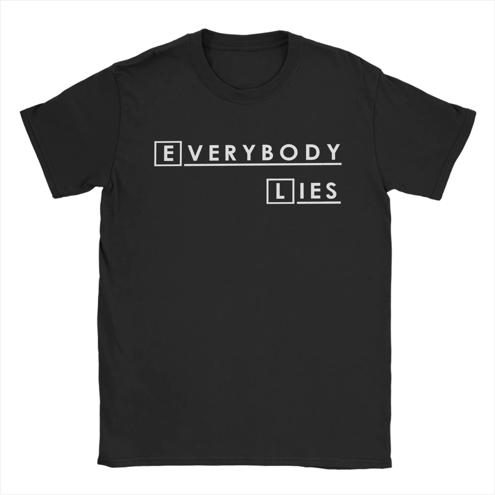 Maison MD Tout le monde mensonges t-shirt hommes 100% coton génial T-Shirts col rond Dr Gregory