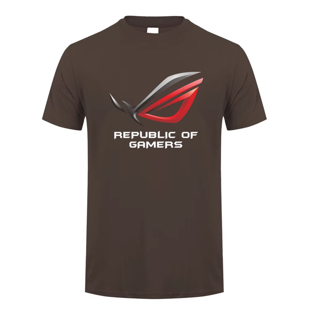 ROG république des joueurs t-shirt unisexe décontracté à manches courtes homme Cool coton