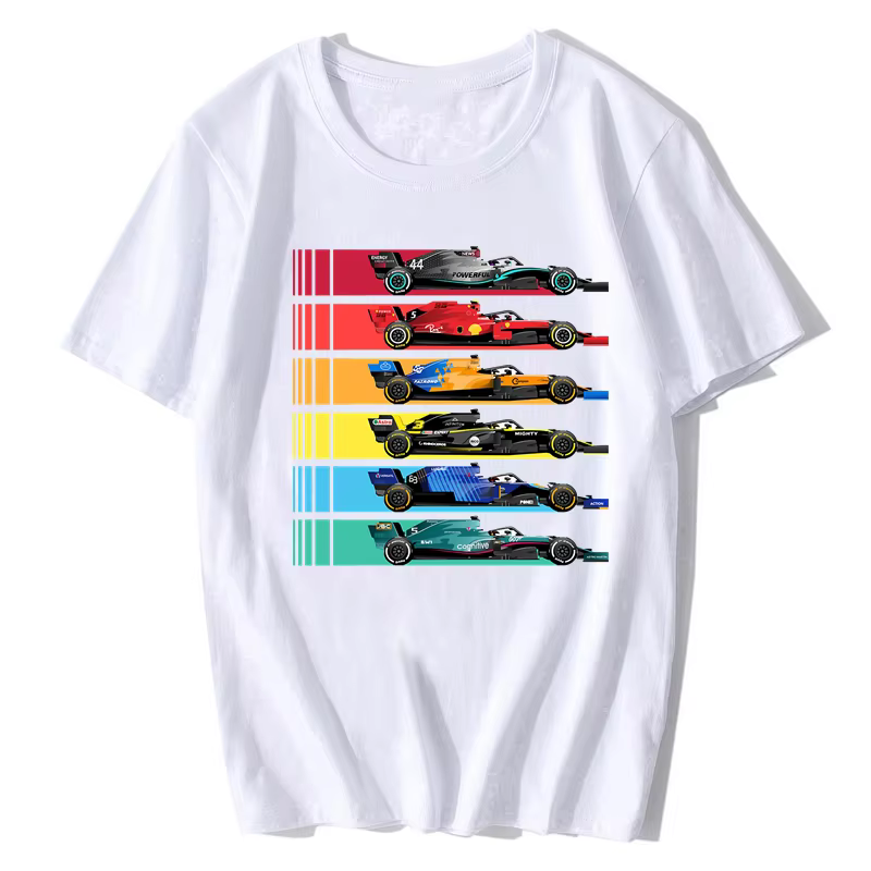 Formule 1 course T-shirt Fans hommes