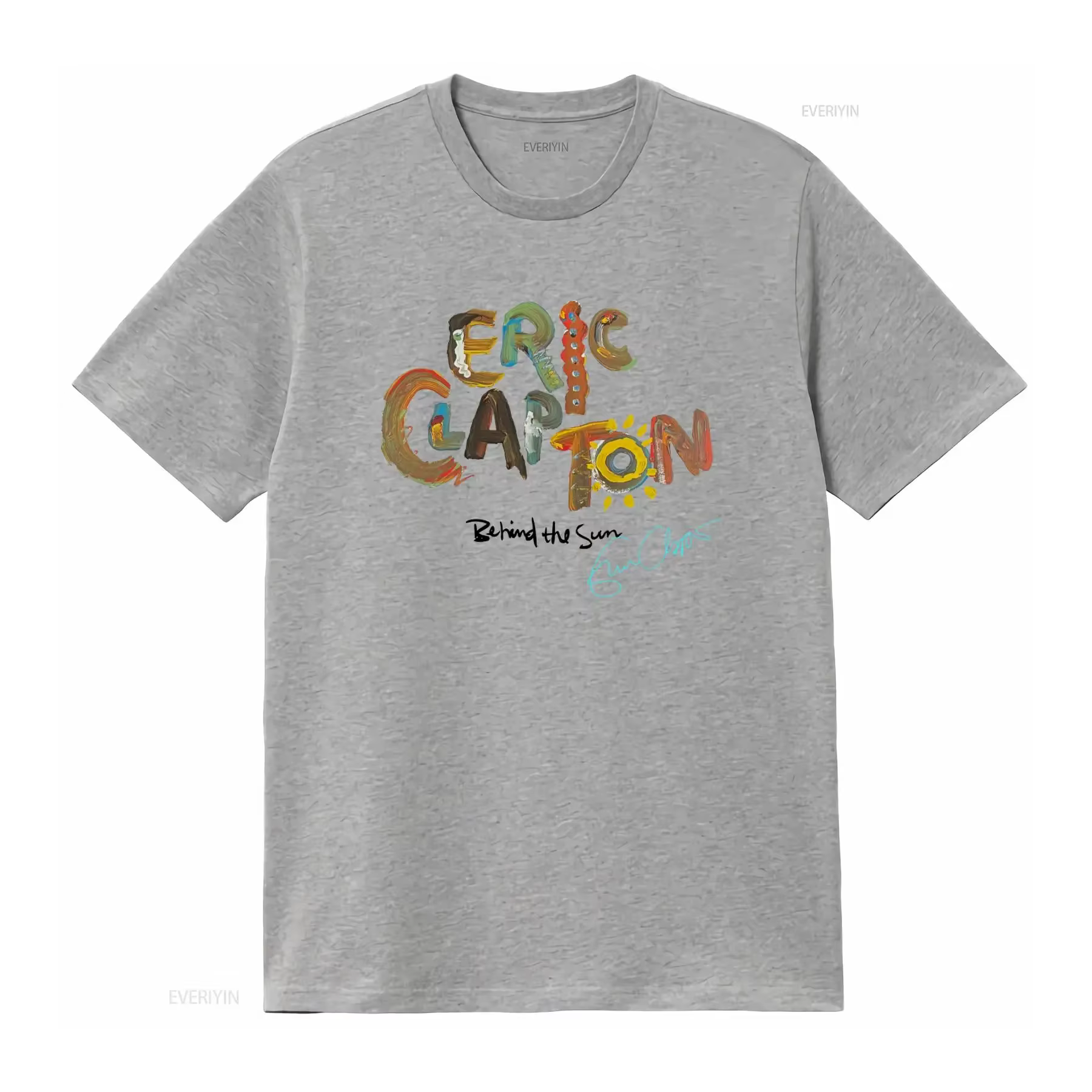 T-shirt Eric Clapton Signature Behind The Sun disponible dans toutes les tailles S 5XL vintage lavé élégant unisexe polyvalent décontracté