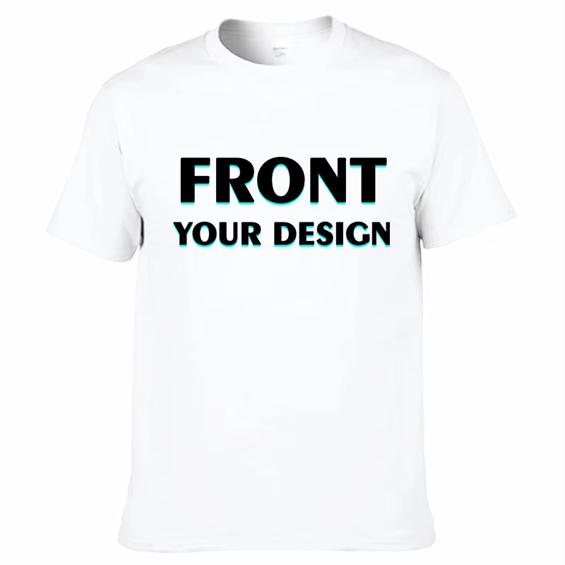 Personnalisé votre propre conception impression T-shirt coton hommes surdimensionné