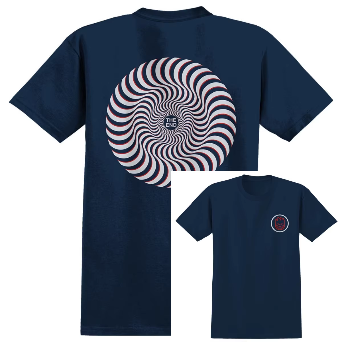 T-shirt unisexe en coton avec motif graphique Lil Bighead Fill Skateboard Street Trendy Brand 2026 – Collection été Streetwear