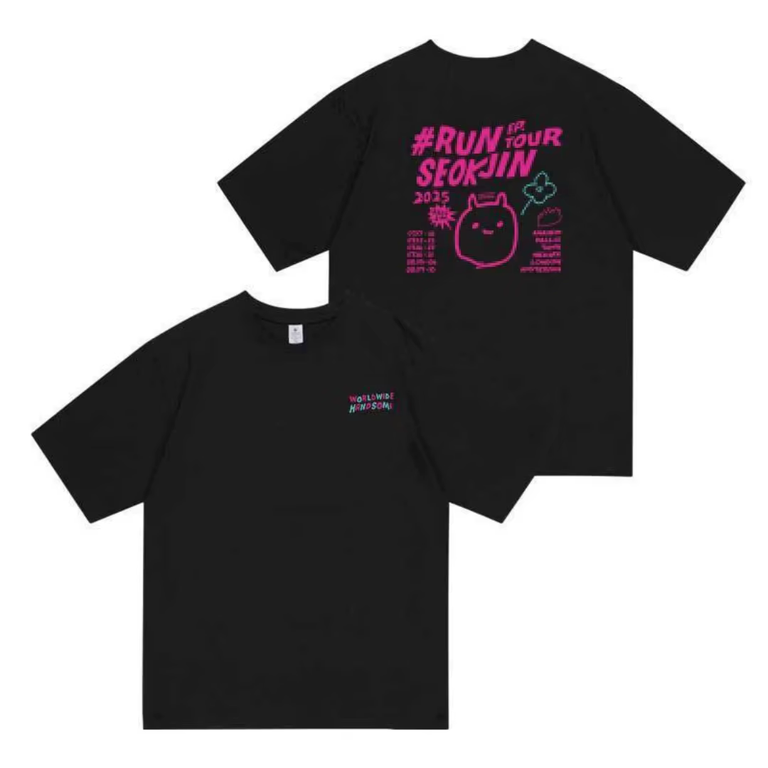 T-shirts Jin Runseokjin Tour, style idole coréenne, T-shirt Kpop, T-shirt en coton pour hommes, vêtements pour enfants, T-shirt Y2k pour femmes