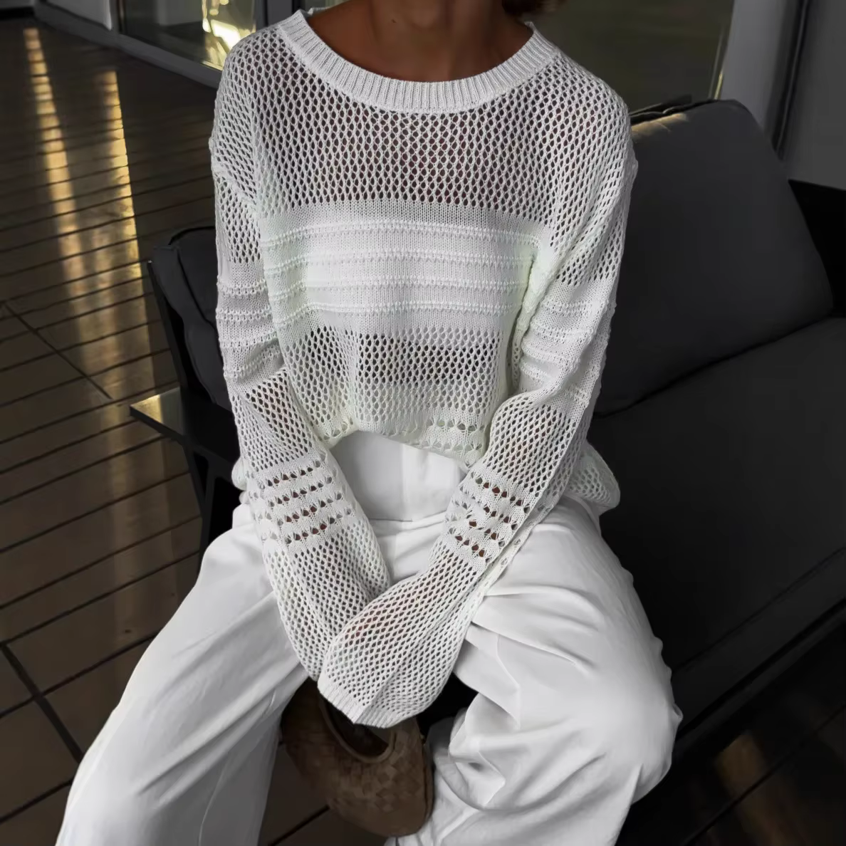 Haut en tricot pour femmes