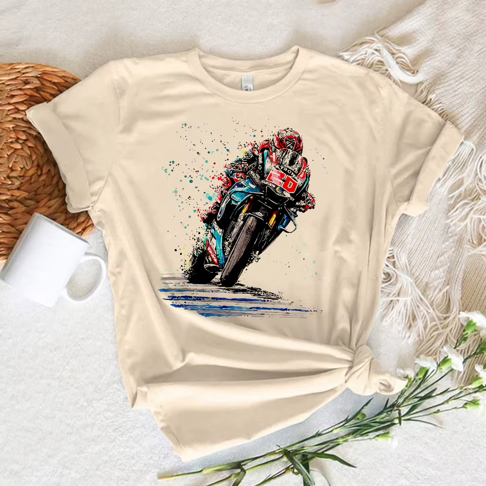 Économie Moto Gp pour femmes, T-shirt drôle, Vêtements japonais pour filles