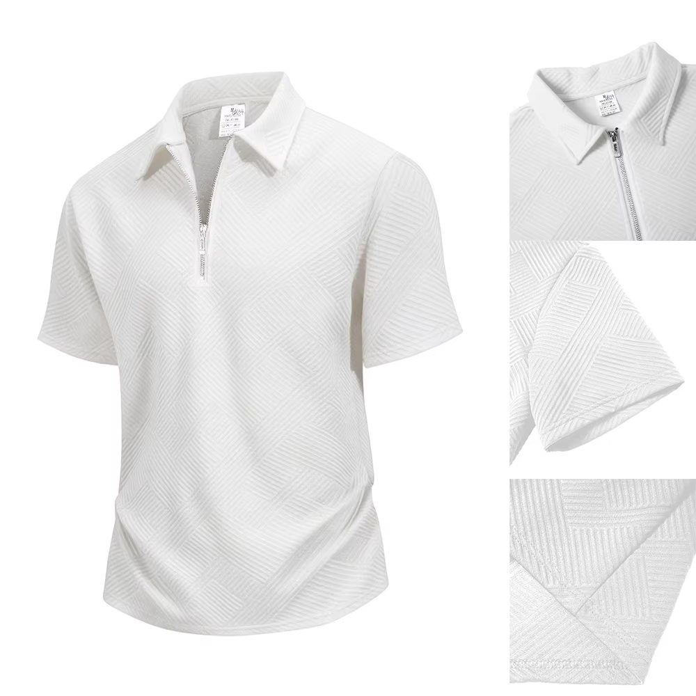 Polo mi-zippé pour homme
