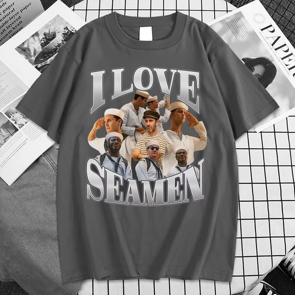 J'aime Seamen graphique t-shirt drôle Meme T-shirts hommes femmes mode été hauts à manches courtes
