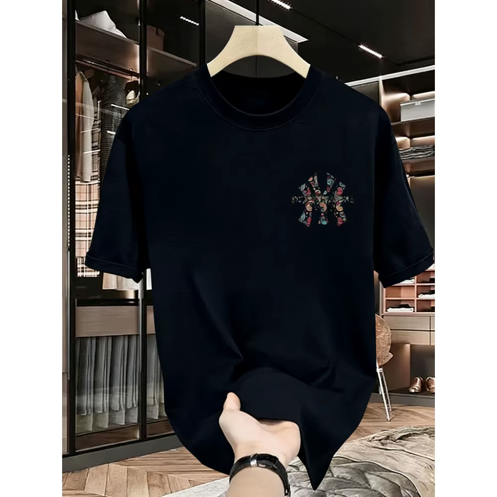 T-shirt imprimé Paisley NY de marque tendance et luxueuse