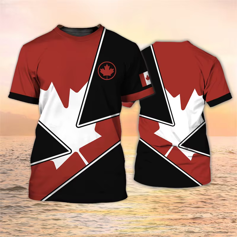T-shirt drapeau du Canada pour homme