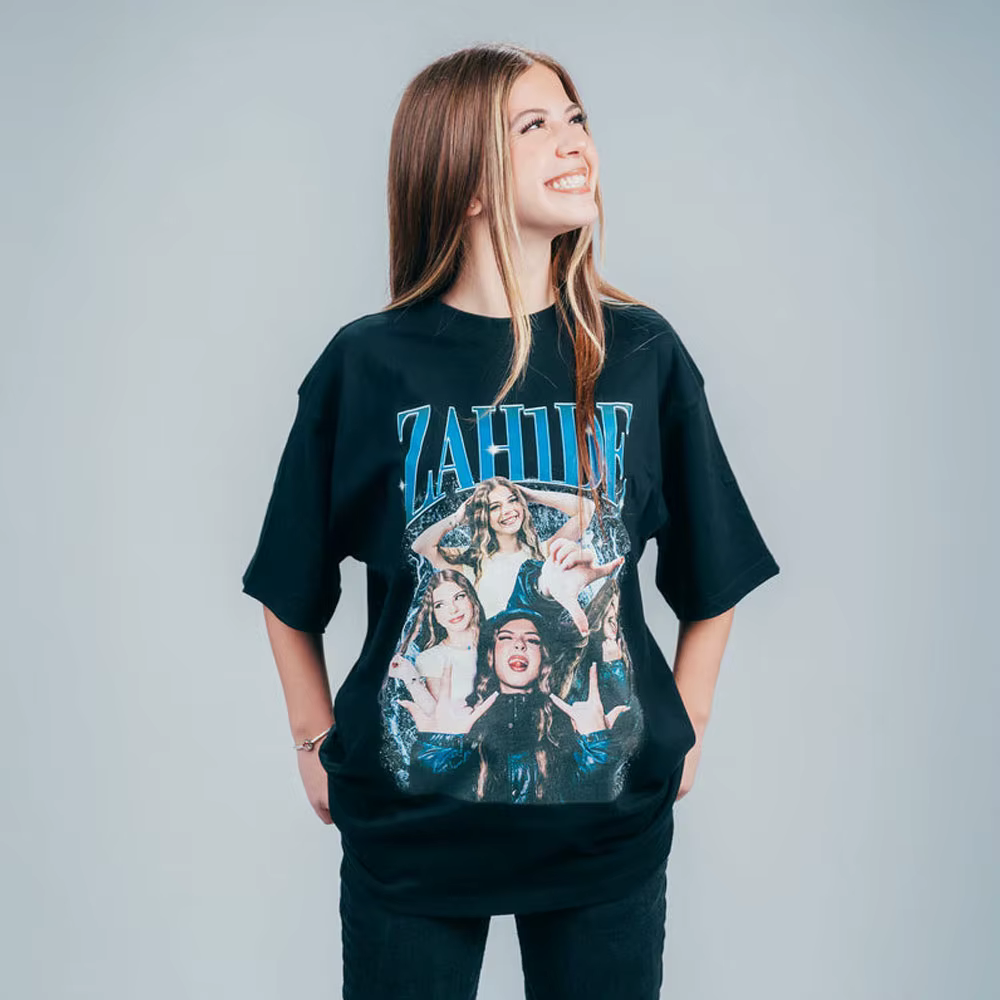 Zahide Merch T-shirt imprimé graphique hommes femmes mode Hip Hop T-shirts coton décontracté surdimensionné à manches