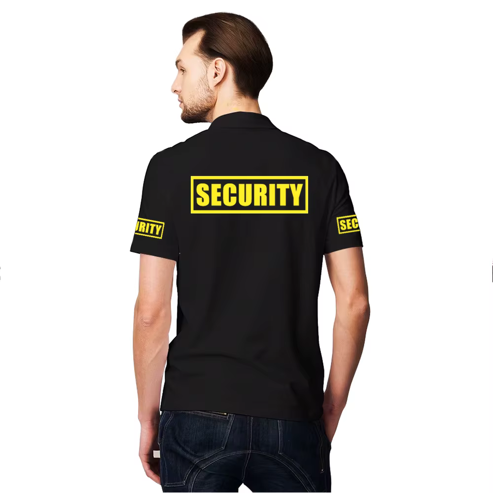 Polo de Sécurité Classique pour Homme – Uniforme de Garde et de Protection – Vêtement de Travail d'Extérieur – Haut de Golf