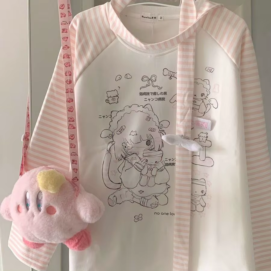 T-shirt à manches longues et col rond pour femme