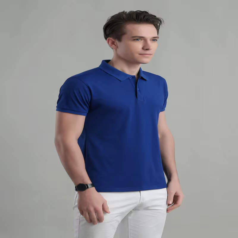 Polos multicolores pour hommes et femmes de couleur unie