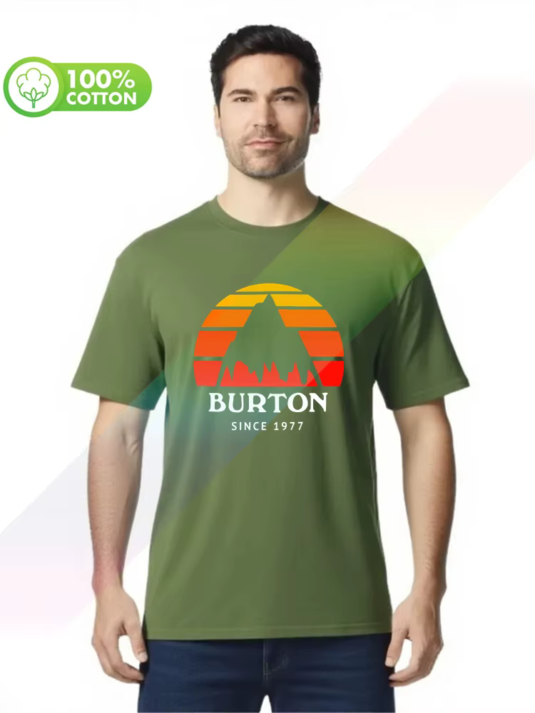 T-shirt col rond 100% coton pour hommes