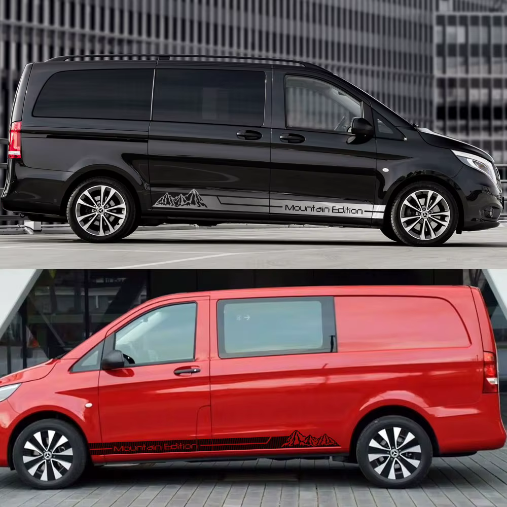 Autocollants édition montagne pour voiture, pour Mercedes Benz Vito classe Viano W638 W639 W447 Marco Polo EQV, accessoires de réglage en vinyle
