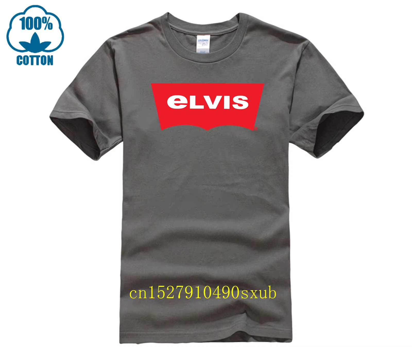 Hommes T-shirt décontracté Elvi gros plan Photos de la Performance