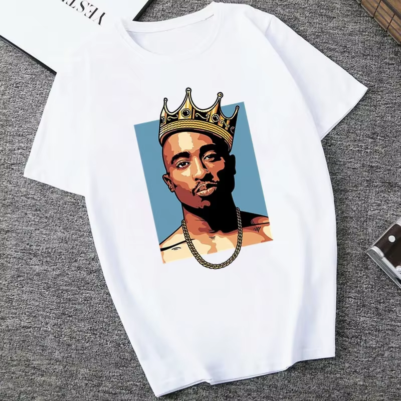 American Ripper Tupac 2pac T-shirt pour femme