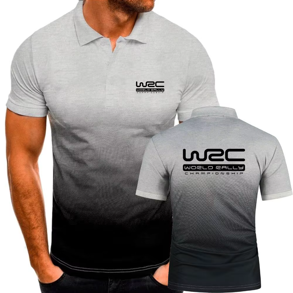 Hommes polos dégradé couleur Polo championnat du monde des rallye WRC t-shirts militaire tactique Sport jeunesse à