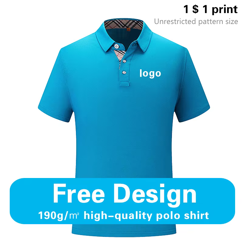 Polo à motif LOGO imprimé personnalisé