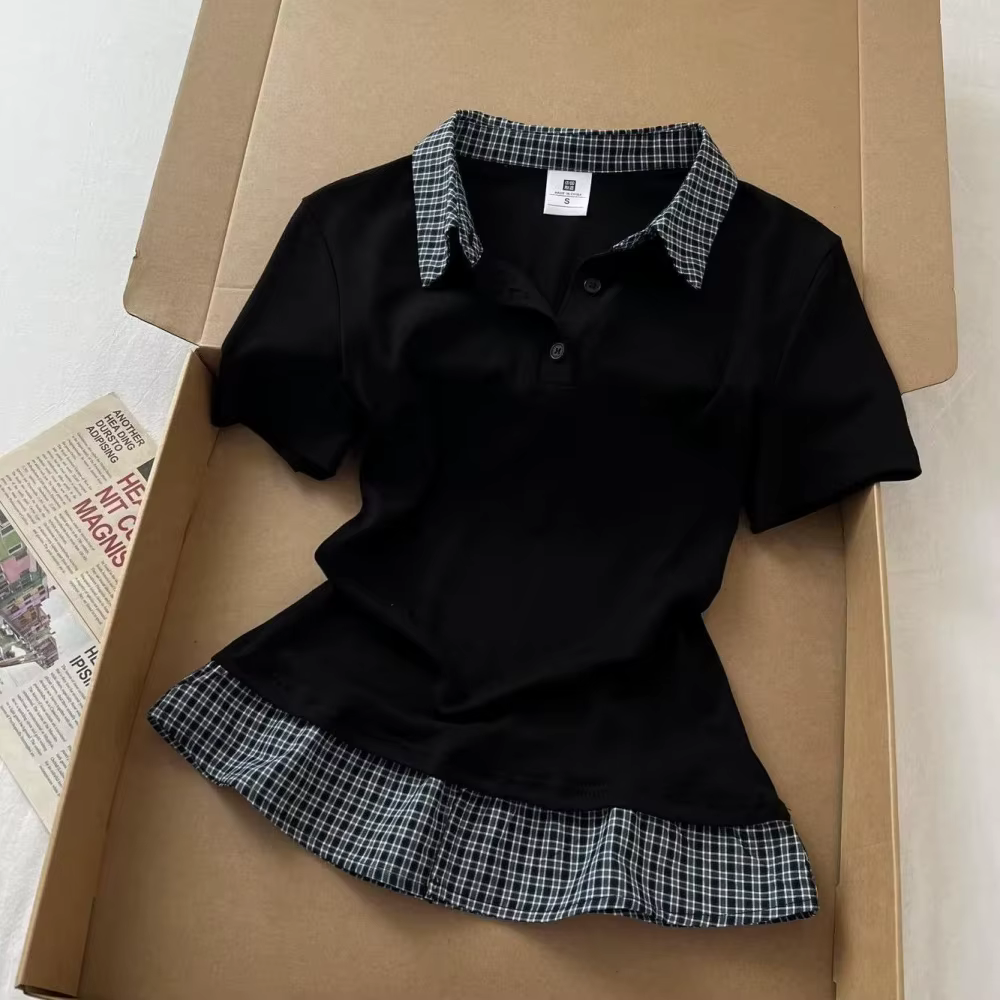 T-shirt vintage à col polo