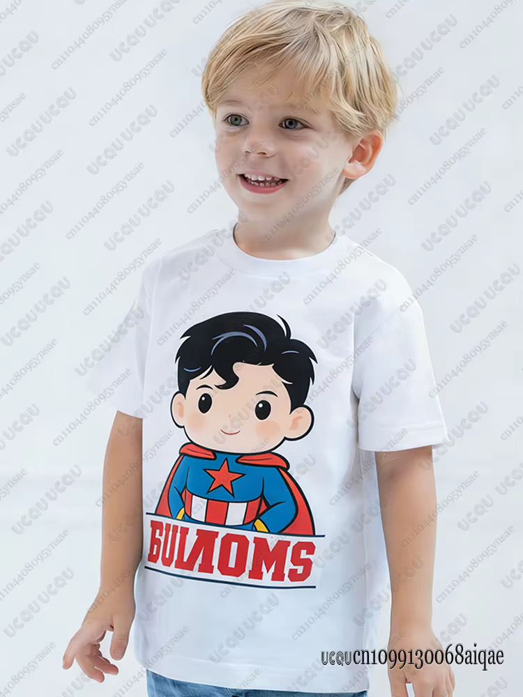 T-shirts imprimés avec personnage Batman de DC Comic pour enfants