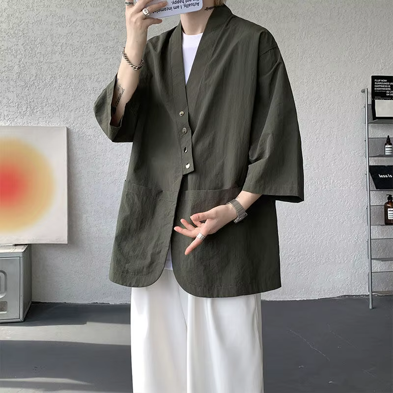 Chemise kimono pour homme