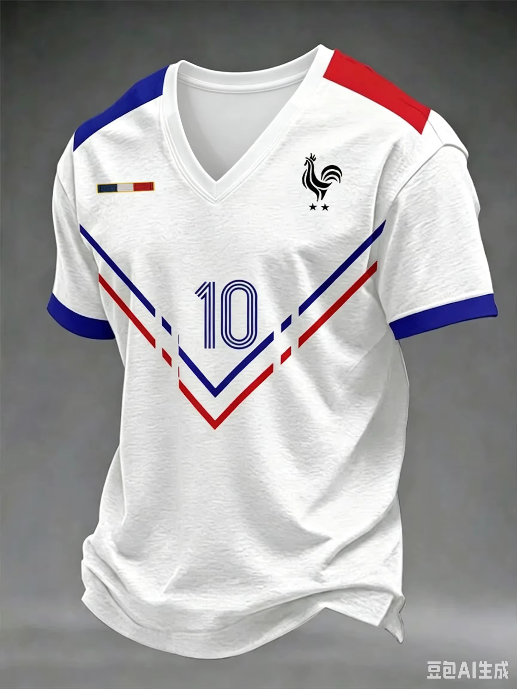 T-shirt de supporter de football France à manches courtes, respirant, séchage rapide, style streetwear décontracté, chemise de football tendance pour homme, nouveauté 2026