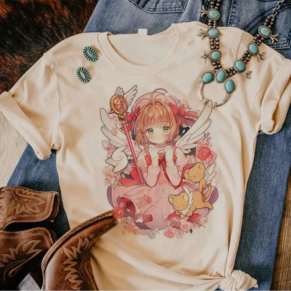 Cardcaptor Sakura t-shirts femmes t-shirt de créateur femme manga japonaise y2k vêtements