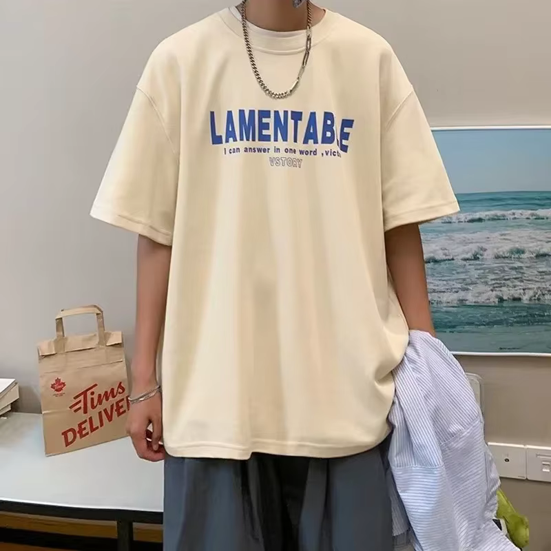 T-Shirt à Manches Courtes en Coton pour Homme