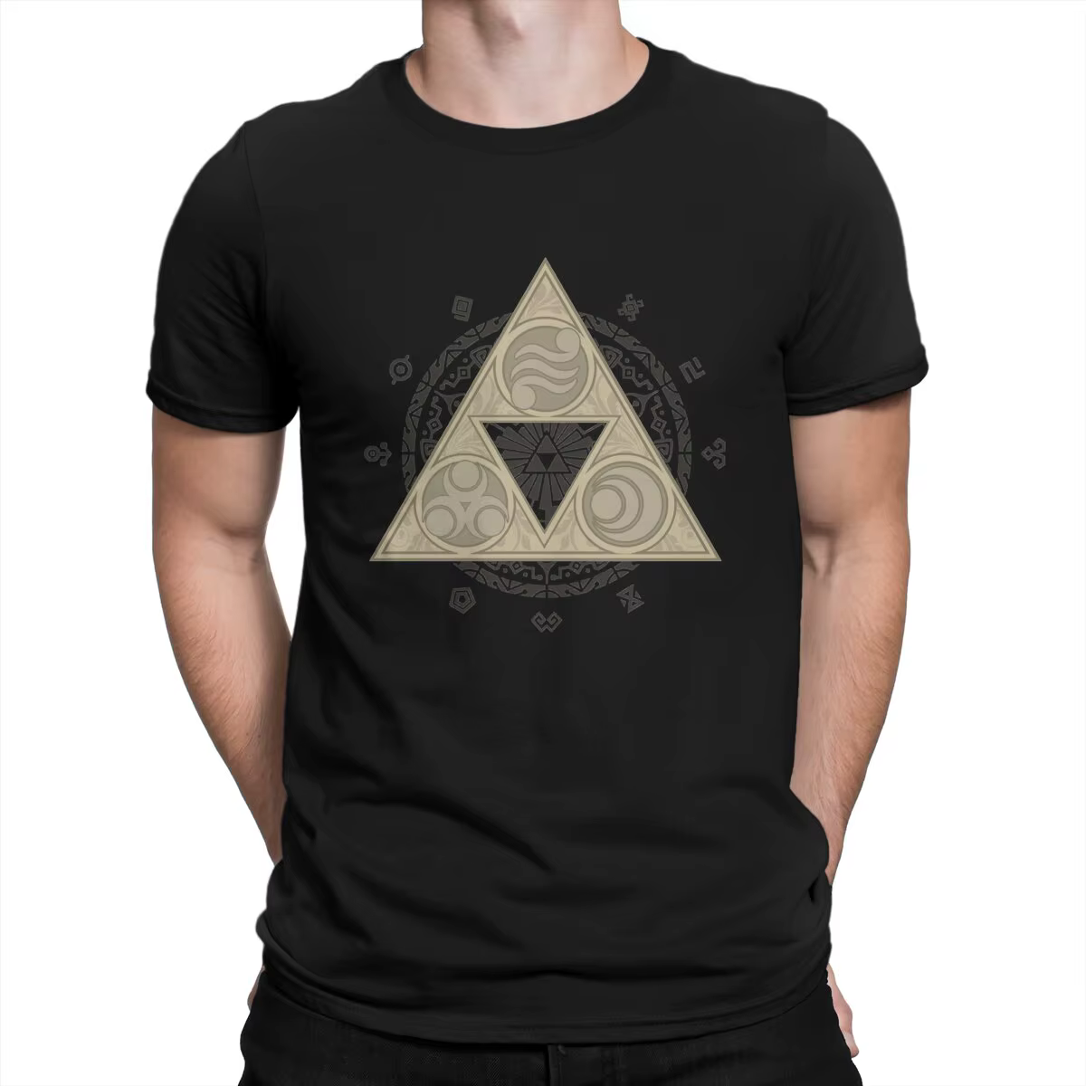 T-shirt à manches courtes en pur coton pour hommes