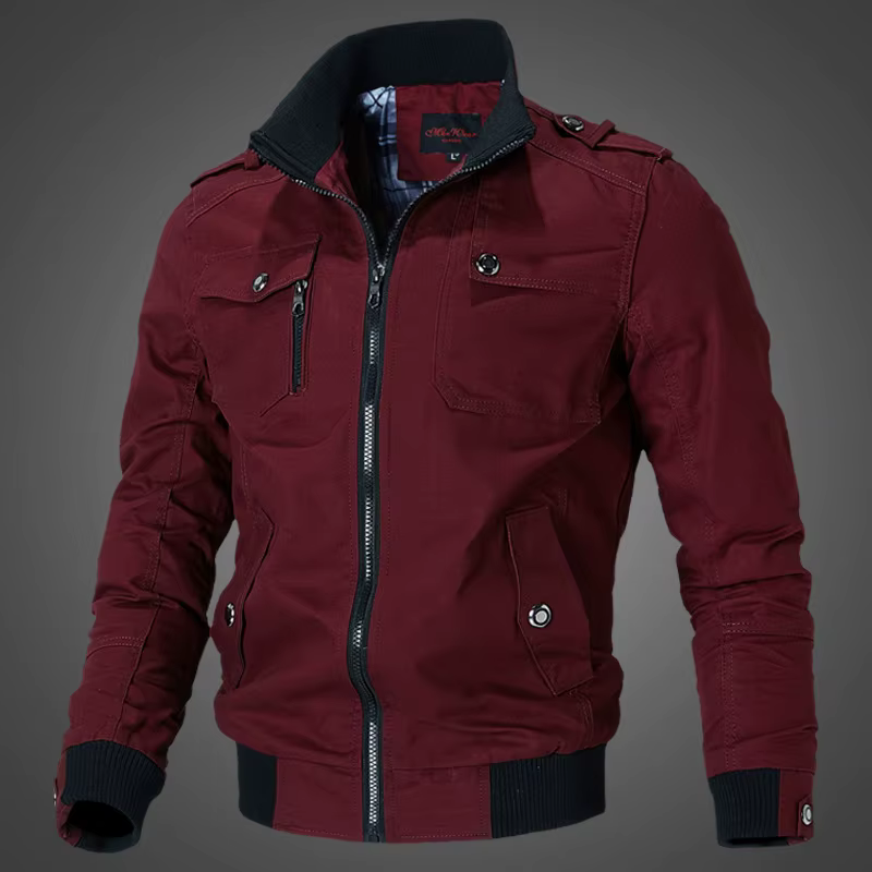 Blouson aviateur militaire mince pour hommes