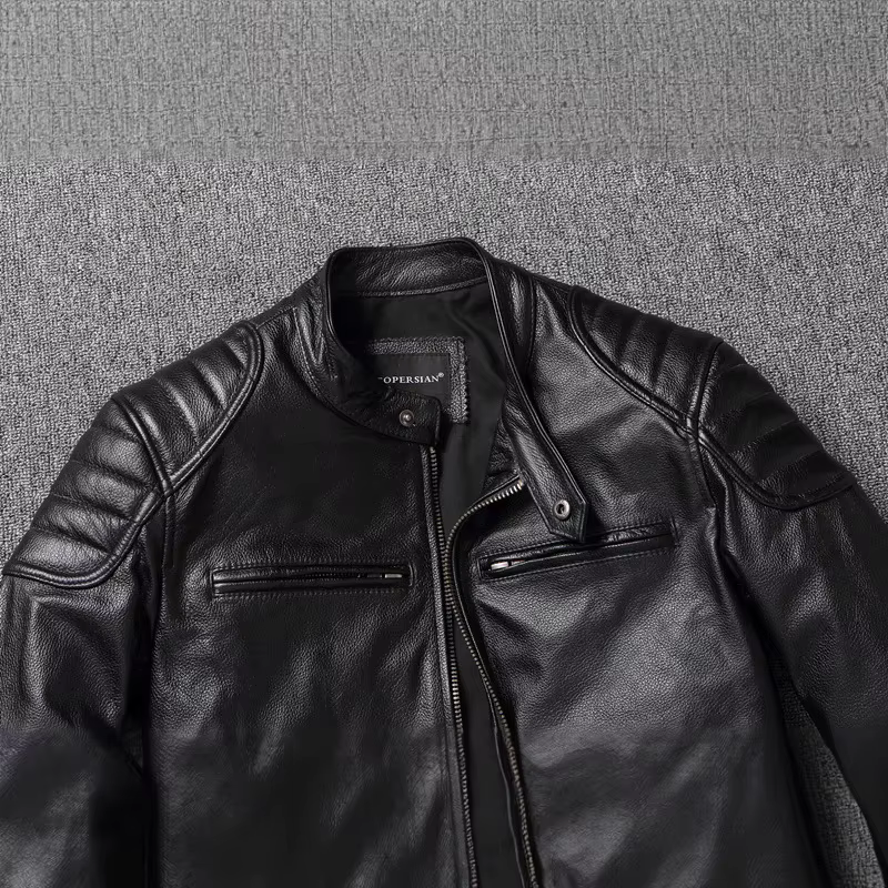 2025 nouvelle veste en cuir hommes